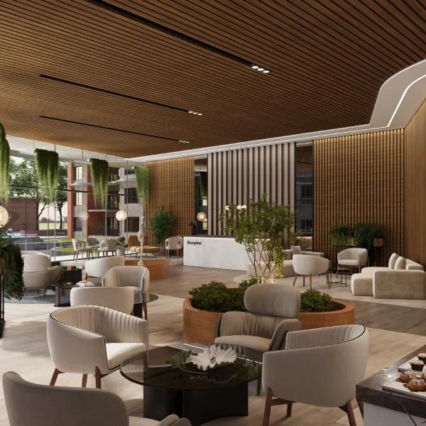 CKPC Winds of Change, Yelahanka Reception lobby at CKPC Winds of Change, developer render
